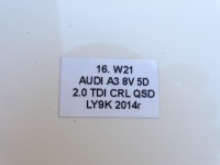 фото thumb №16, Крышка зад задняя багажника + стекло ly9k audi a3 8v 8v4 5d sportback 12-17r