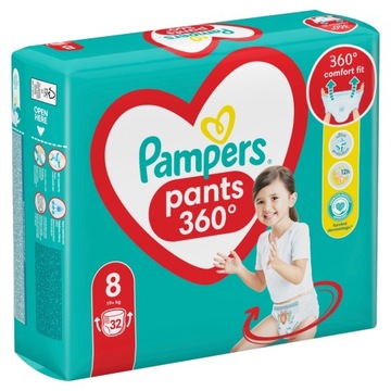 Подгузники Pampers Pants, размер 8, 32 шт., 19 кг+
