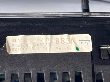 фото thumb №5, Skoda fabia i 1.2 12v спідометр  прилади 6y0920883m