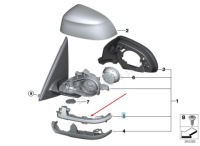 Bmw x3 f25 левая зеркало поворотник 63137291217 2016 Цена, фото thumb