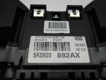 фото thumb №8, Vw golf 6 vi спідометр  манометр 5k0920882a