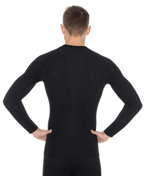 BRUBECK KOSZULKA BLUZA TERMOAKTYWNA MĘSKA WEŁNA MERINO CIEPŁA TREKKING L