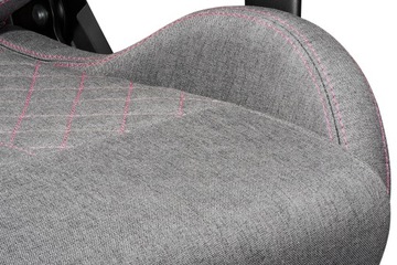 Fotel dla graczy Premium gamingowy biurowy YUMISU 2050 Cloud Pink Materiał