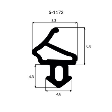 ALUPLAST S-1172 и S-1560 Уплотнитель для окон - 10м