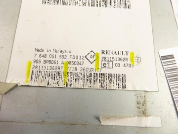 фото thumb №8, Радіо renault kangoo експрес ii 281151362r 281151362rt