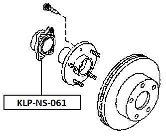 фото thumb №2, Ступица колёса перед infiniti g35 01-07 4wd