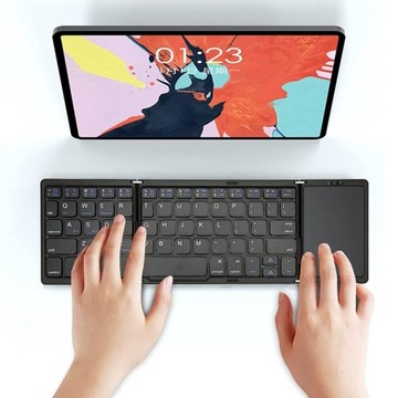 KLAWIATURA BEZPRZEWODOWA PRZENOŚNA MOBILNA BLUETOOTH SKŁADANA DO TABLETA