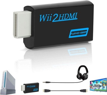 АДАПТЕР-ПРЕОБРАЗОВАТЕЛЬ АДАПТЕР NINTENDO WII на HDMI TV FULL HD NTSC PAL2024