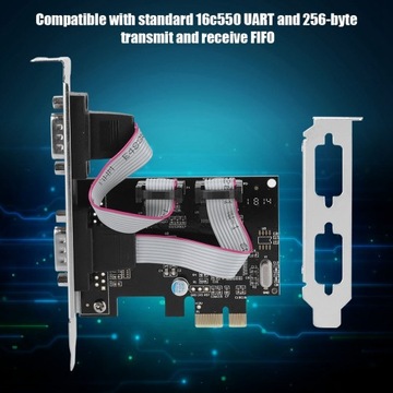 2-portowy konwerter portu szeregowego pci-e na rs232 Adapter kontrolera pci express