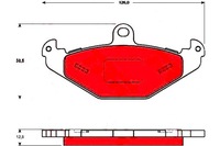 фото thumb №11, Гальмівні колодки ham. opel t. speedstar