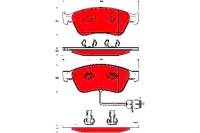 фото thumb №1, Trw тормозные колодки тормозные vw перед a8 phaeton 02- с czu