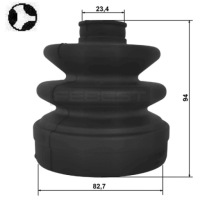 фото thumb №4, Защита шарнир приводного внутреннего febest 2215-ns27t