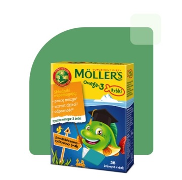 2x Möller's Омега-3 РЫБА оранжевые желе 36 шт ИММУНИТЕТ дети COD