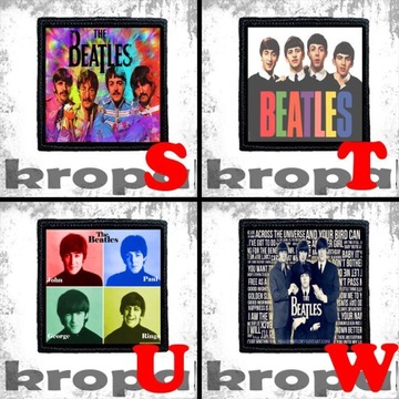 Нашивка THE BEATLES 8 X 8 см. Множество дизайнов!
