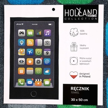 Ręcznik do przedszkola 30x50 Telefon smartfon