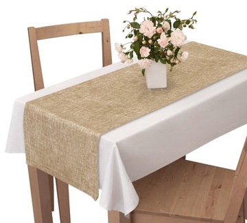BIEŻNIK NA STÓŁ NA OBRUS 120X40CM DEKORACYJNY BOHO BEŻOWY SZARY ZIELEŃ