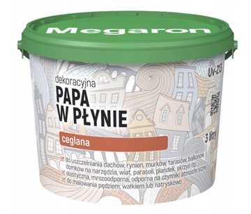 Papa w płynie Megaron Grafit 3 l + pędzel GRATIS