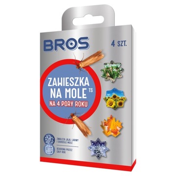 Bros - мотыльки 4 сезона: эффективная защита одежды 4 штук