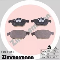фото thumb №8, Zimmermann гальмівні диски+ гальмівні колодки p+t renault vel satis 324mm