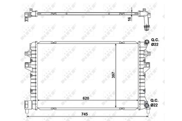 фото thumb №8, Радіаторів води nrf 58471 радіаторів, система охолодження двигуна