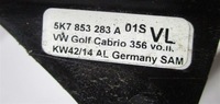 фото thumb №5, Молдинг ущільнювач лівий перед vw golf vi cabrio 5k7853283a