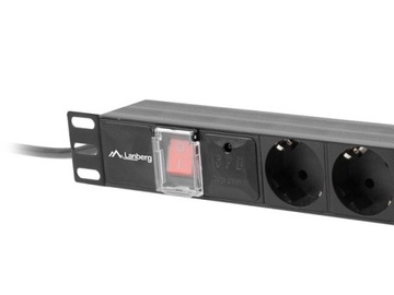 LISTWA ZASILAJĄCA RACK 2M 7xGNIAZD LANBERG C14 IEC