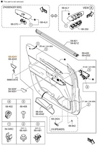 фото thumb №4, Заглушка ниша ручки дверь перед правая mazda cx-5 kf оригинал
