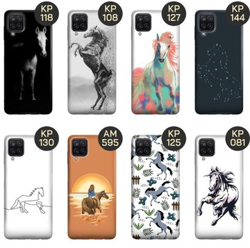 ETUI DO SAMSUNG GALAXY A12 / M12 WZORY KONIE KUCE PEGAZY OBUDOWA POKROWIEC