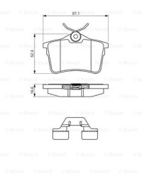 фото thumb №2, Гальмівні диски гальмівні колодки задня bosch peugeot 308 sw i