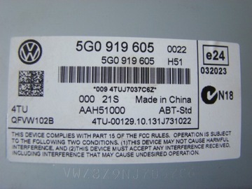 фото thumb №5, Дисплей радио навигации vw golf vii 5g0919605