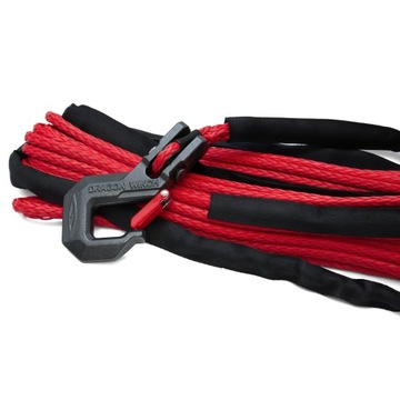 Dragon Winch Синтетический трос 30м 9мм с крюком для лебедки 8000-14000 фунтов