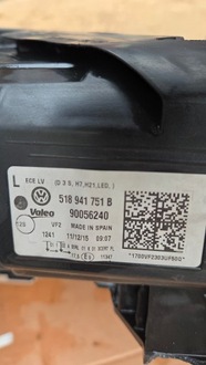 фото thumb №13, Vw golf 7 vii sportsvan рестайлинг капот лампа led бампер перед крыло pas комплект