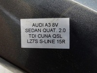 фото thumb №9, Планка пороговая правая s-line audi a3 8v sedan lz7s