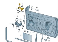 фото thumb №10, Петля ограничитель дверь верхний passat 3c0831402d