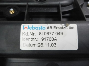 фото thumb №9, Рама люк audi a3 8l оригинальный номер 8l0877049