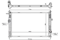 фото thumb №1, Nissens радіаторів двигуна води ds ds 4 ii ds 7 ds 9 citroen berlingo