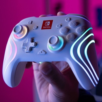 Беспроводная панель SWITCH Afterglow WAVE Белая RGB-подсветка PDP Лицензия