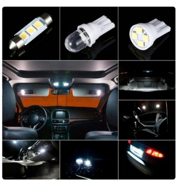 42 ШТ. АВТОМОБИЛЬНЫЕ ПОДСВЕТКИ LED 6500K 150LM 12V T10 C5W