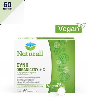 NATURELL Органический цинк + C 60 таблеток