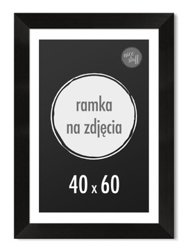 Ramka na zdjęcia Ramki 40x60 cm 60x40 Czarna