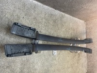 Рейлінги дахові комплект рейлінг правий + ліве bmw x6 e71 рестайлінг  чорні в гарному стані Оригінал, фото thumb