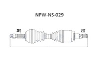 фото thumb №10, Привідний вал привідна nissan navara mtm 05- pathfinder mtm 05- l p nty