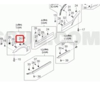 фото thumb №6, Кліпса потужність. планки kia sorento oem номер 0k092 60408