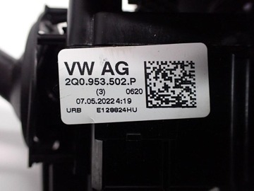 фото thumb №9, Кермовий/підкермовий перемикач стрічка комбінований 2q0959653 vw taigo 23r