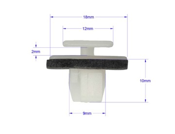 фото thumb №3, Клипса планки пороговые пороги kia carnival cerato