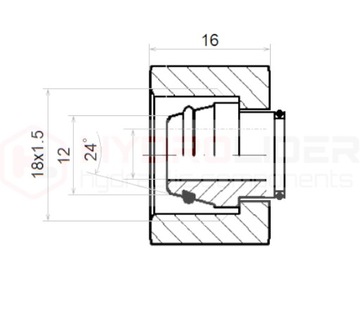 ЗАГЛУШКА ШЛАНГА ГИДРОЛИДЕРА GZ M18x1,5