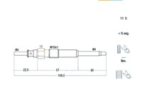 фото thumb №1, Fae свічка розжарювання alfa romeo 147 1.9 jtdm 937