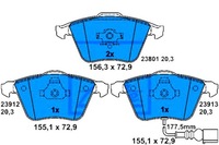 фото thumb №1, Тормозные колодки тормозные vw перед eos golf passat 1,4-3,6