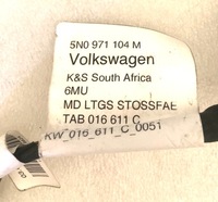 фото thumb №8, Vw tiguan жгут pdc бампер задняя 5n0971104m 4 pdc