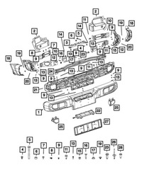фото thumb №6, Бампер задня задній pdc pod лак wrangler jl 2018+